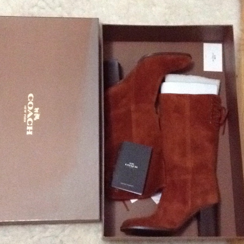 COACH Coty suede boots  size 7.5